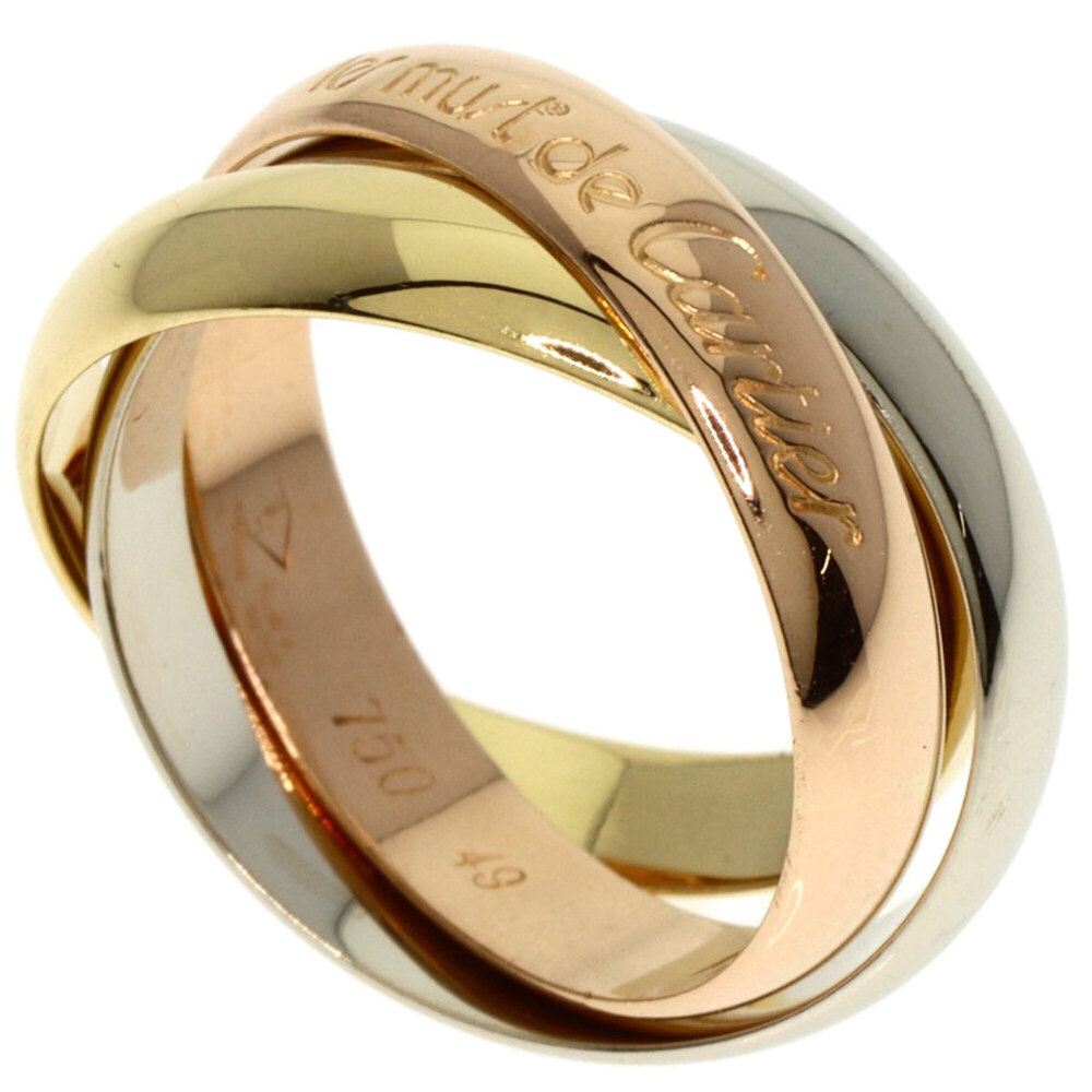 CARTIER Authentic 18k Gold Trinity Ring #49